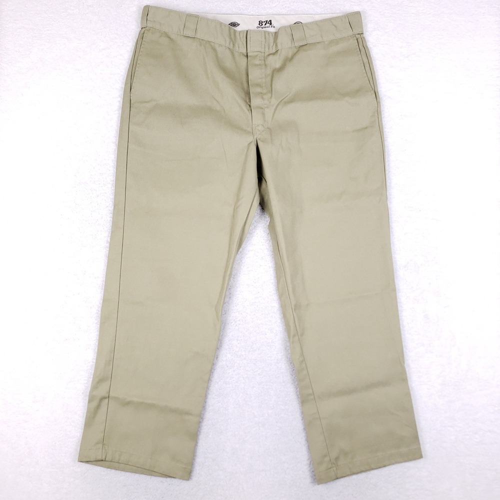 Dickies 874 Original Fit Work Pants‎ Mens 42x30 Chino Khaki Skater Gorpcore